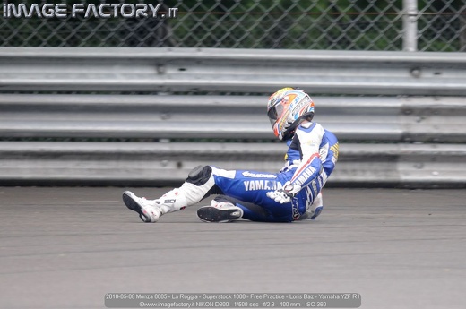 2010-05-08 Monza 0005 - La Roggia - Superstock 1000 - Free Practice - Loris Baz - Yamaha YZF R1